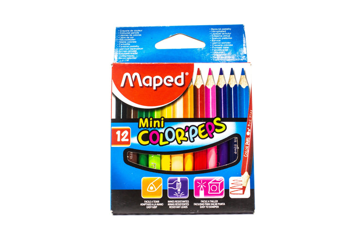 Maped Mini Color Peps Coloring Pencil 12Colors (24sets) – Paper Cart