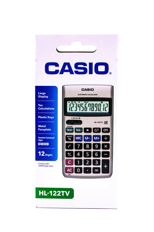 Casio Calculator Portable HL-122TV 12-Digits