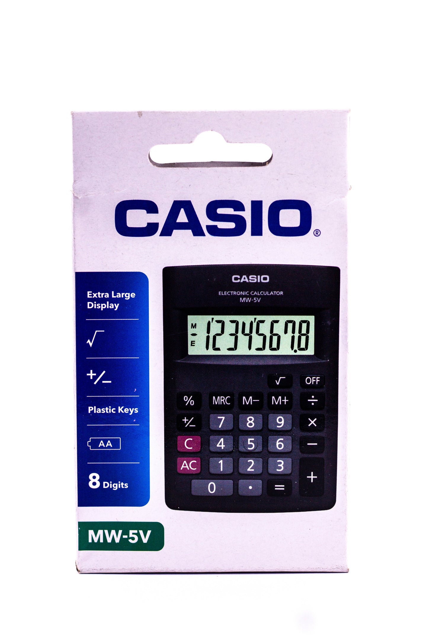 Casio Calculator Portable MW-5V Black 8-Digits