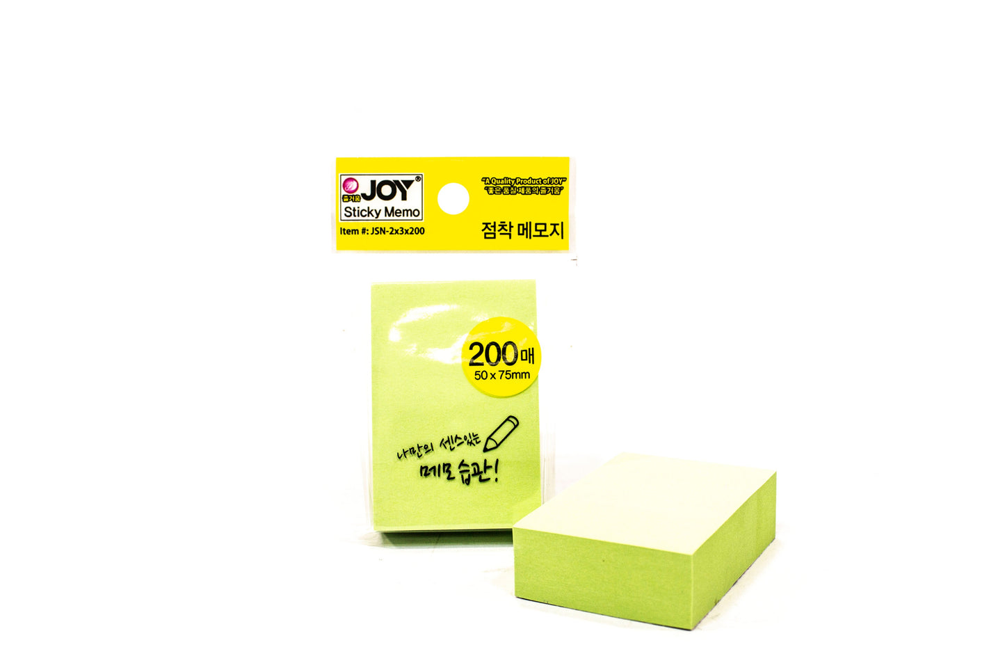 Joy Sticky Notes JSN-2x3x200 | 12Pad (Asstd. Color)