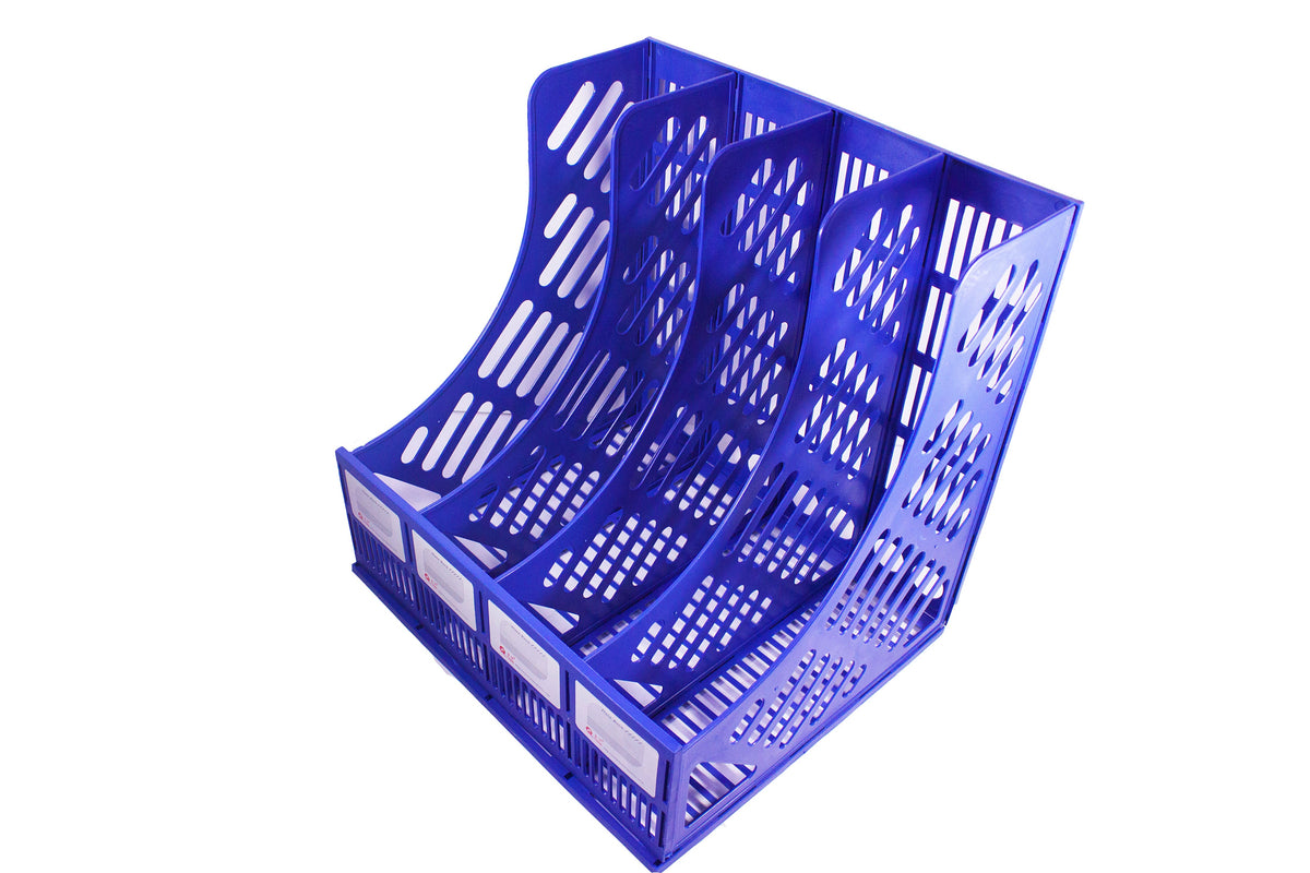 Magazine File 3 Block Fuqiang Plastic Magazine File 4 Division – Paper Cart