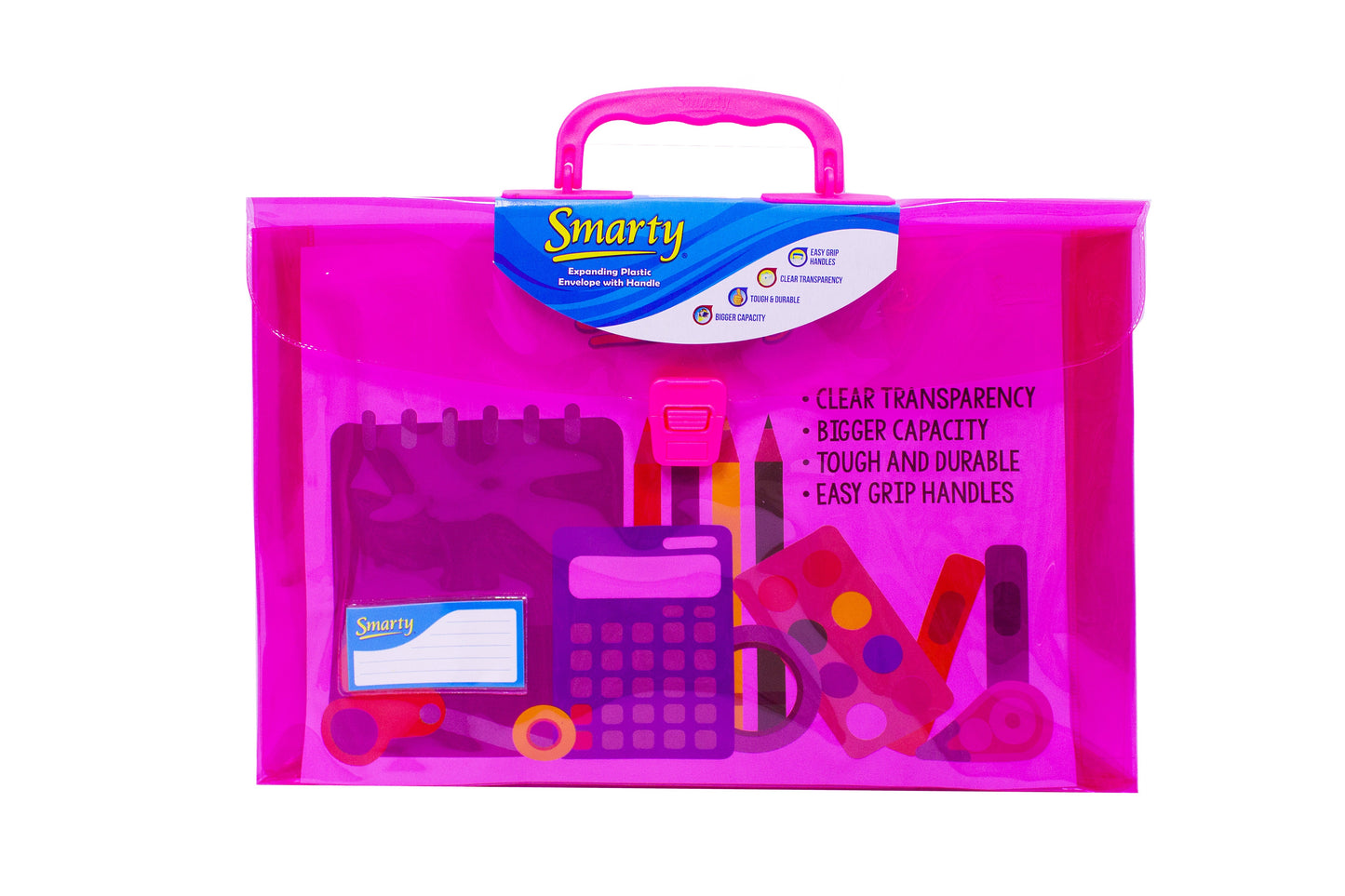 Smarty Plastic Expanding Envelope Long with Handle #206