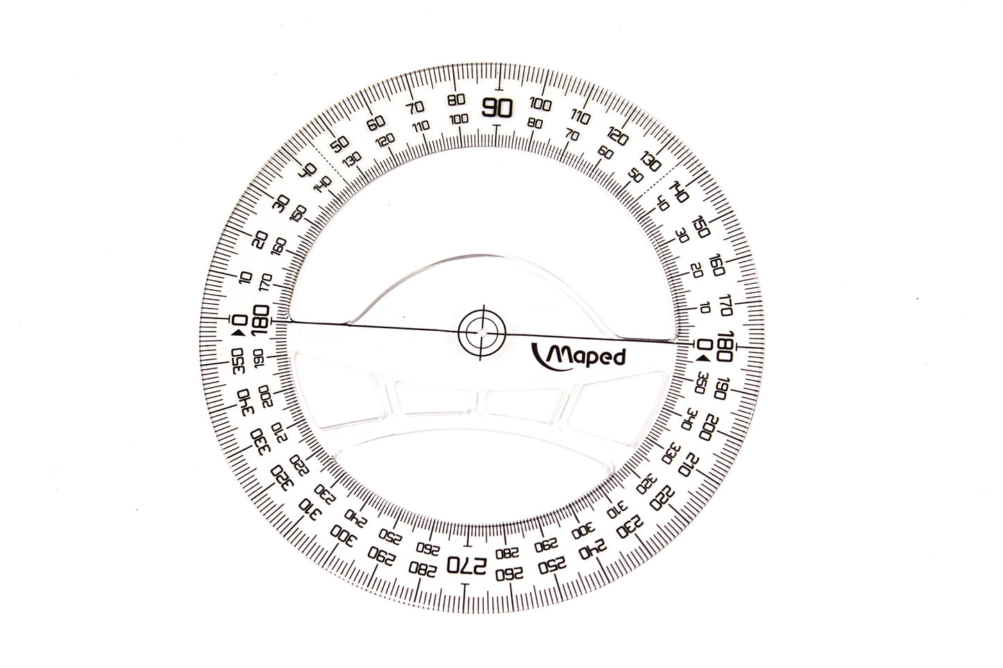 Maped Protractor 360-Degrees 12cm | 12pcs