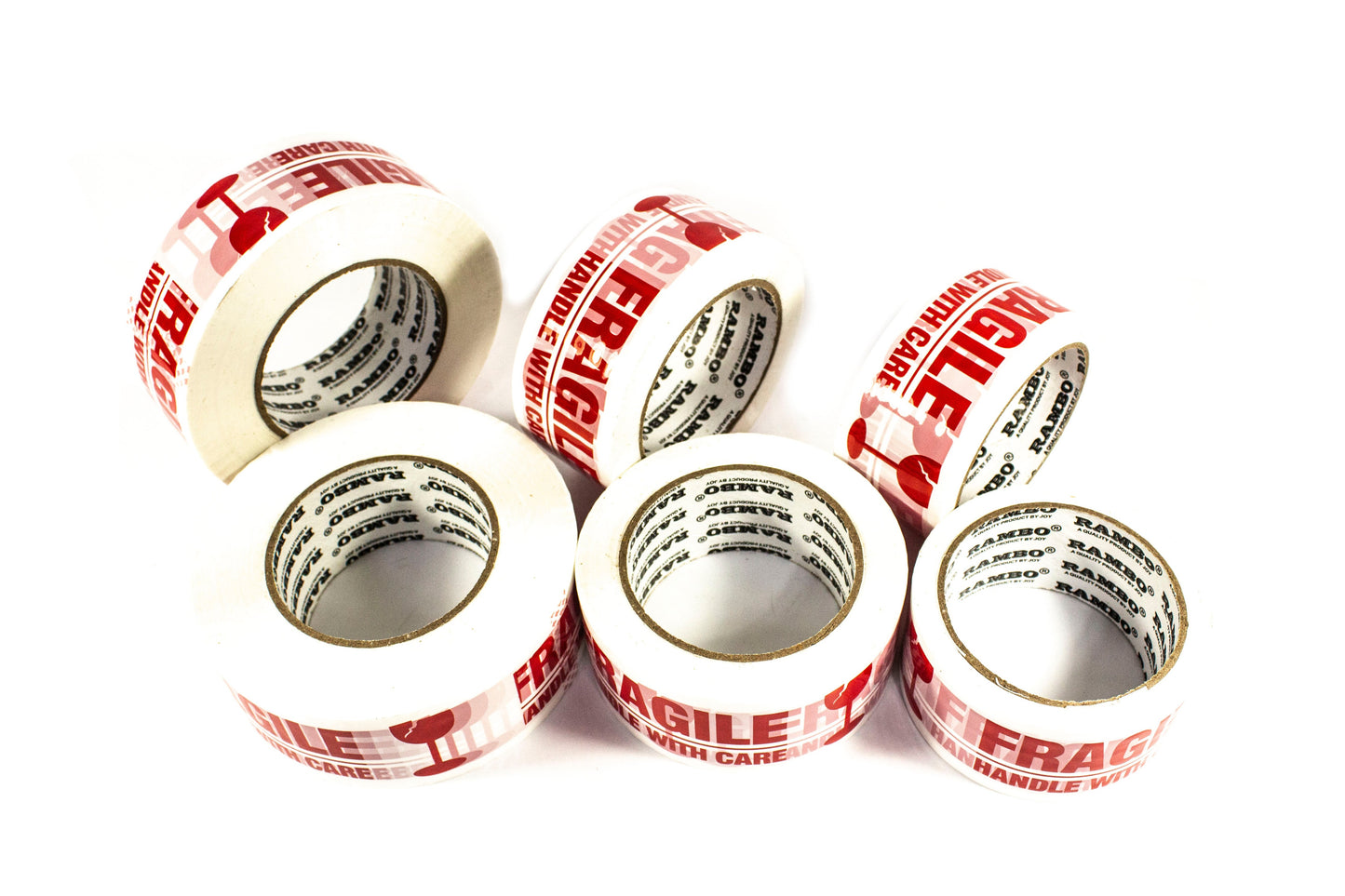 Rambo Fragile Packaging Tape | 6Rolls