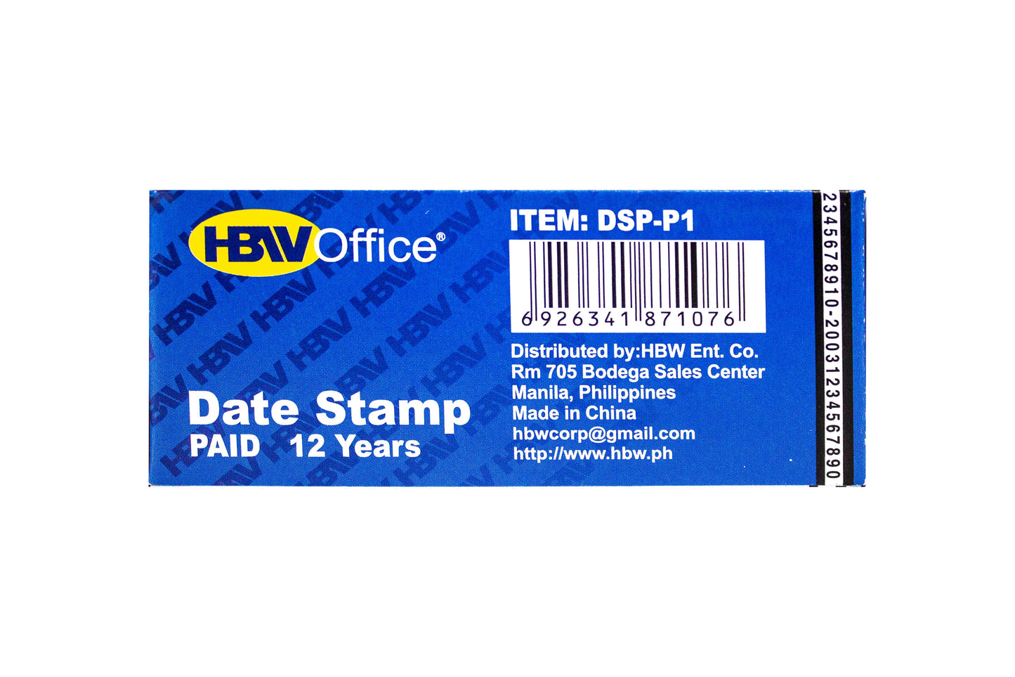 HBW Paid Dater Stamp DSP-P1 (12pcs)