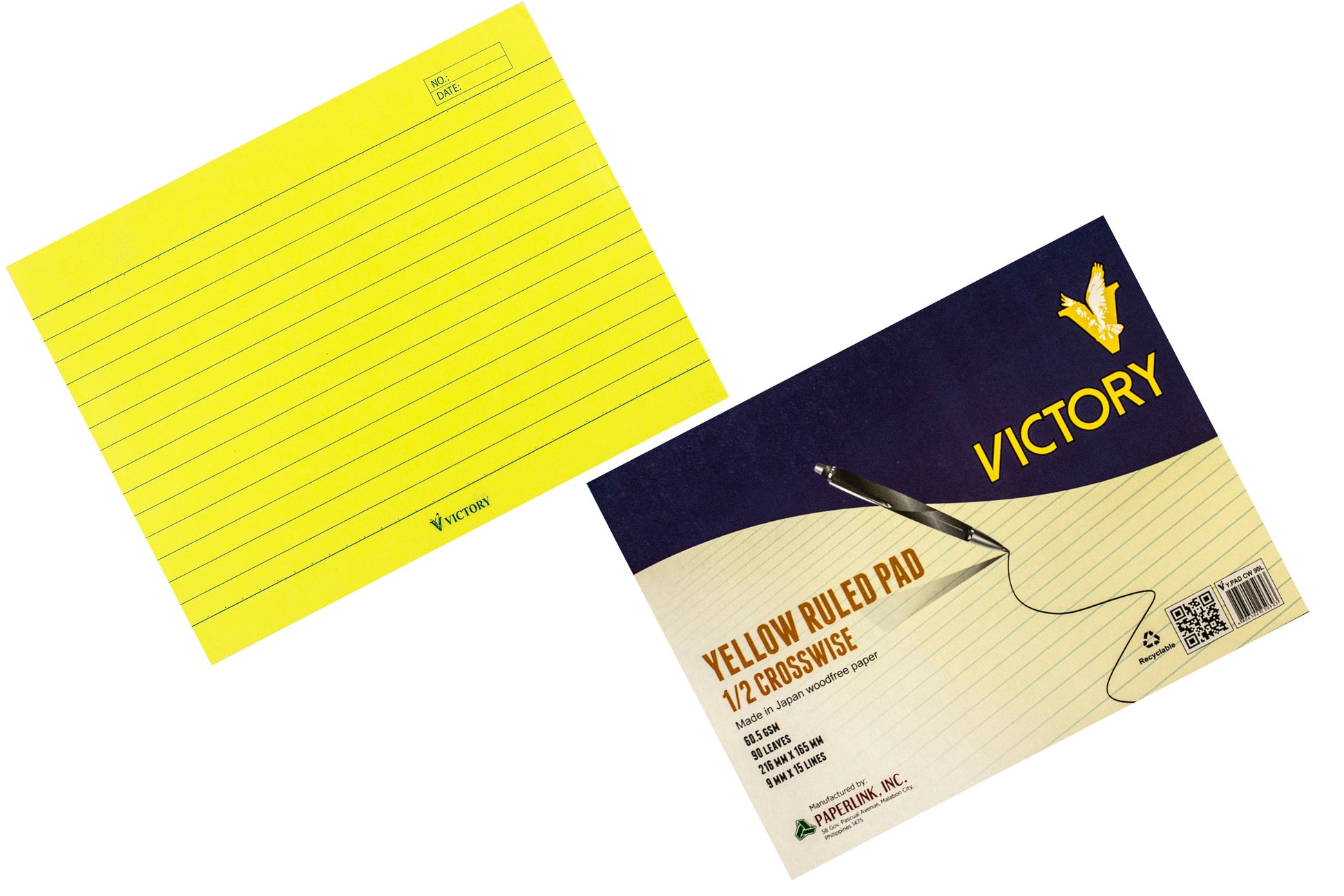 Victory Yellow Ruled Pad l 10Pads – Paper Cart