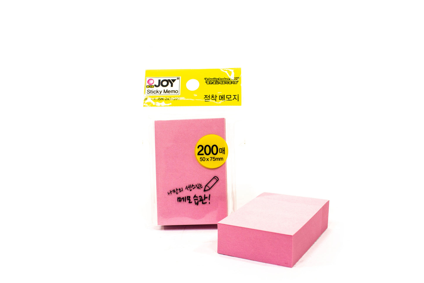 Joy Sticky Notes JSN-2x3x200 | 12Pad (Asstd. Color)