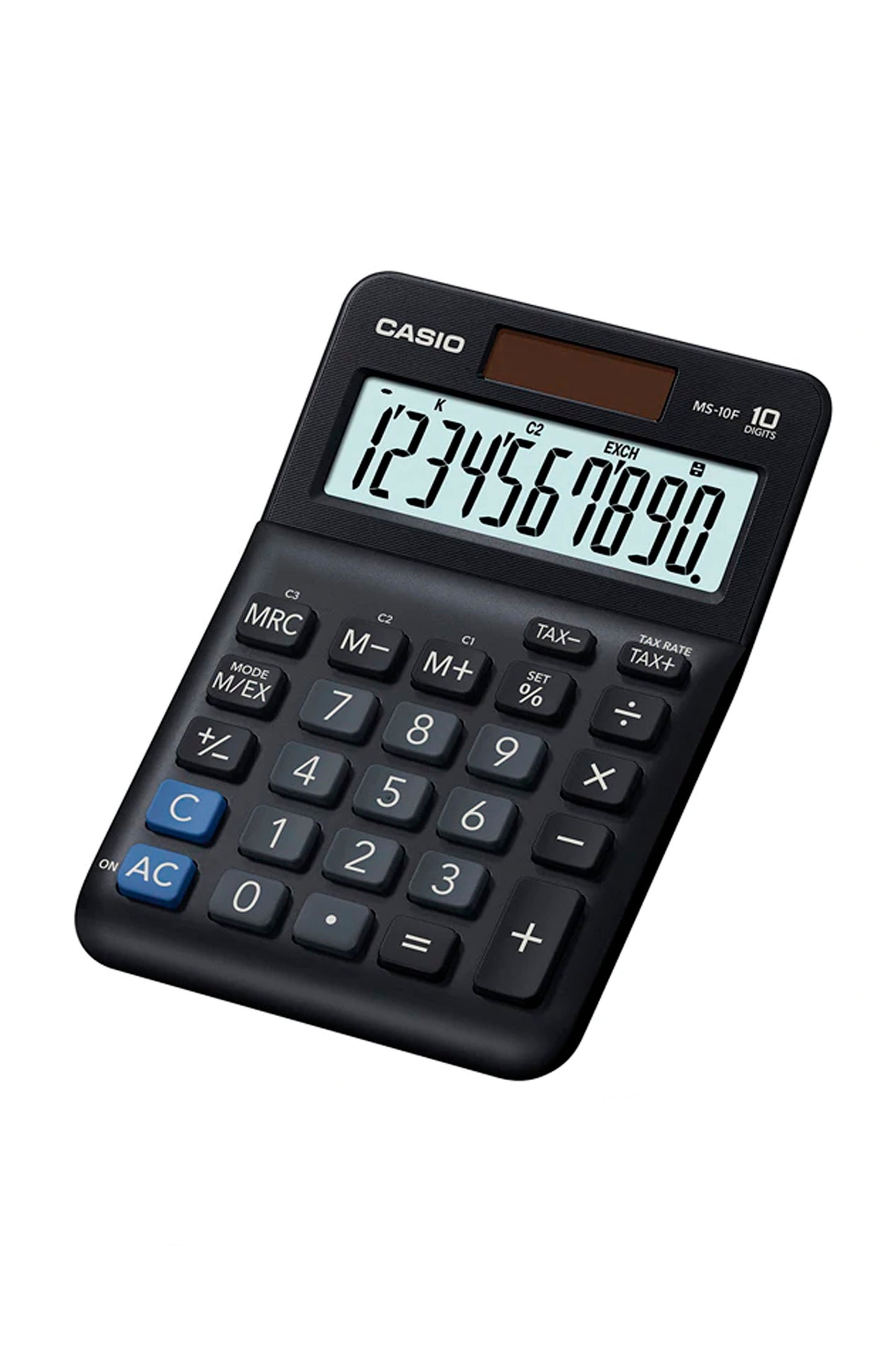 Casio Calculator Desk-type MS-10F 10-Digits Solar/Battery