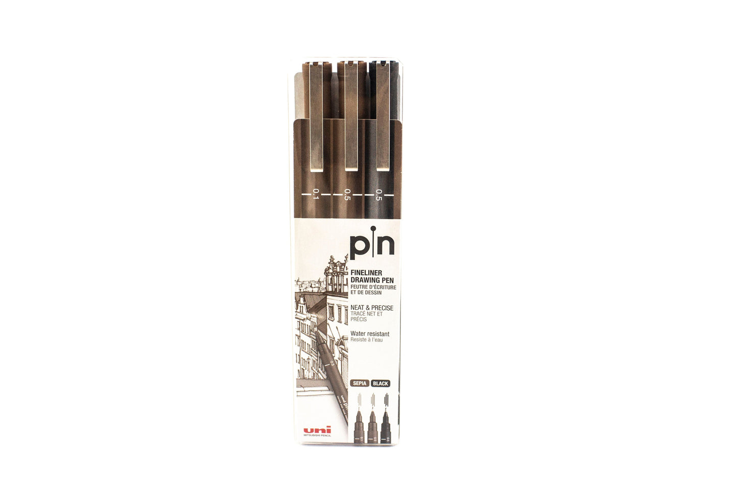 Uni Pin Fineliner Drawing Pen 3 Pin Set
