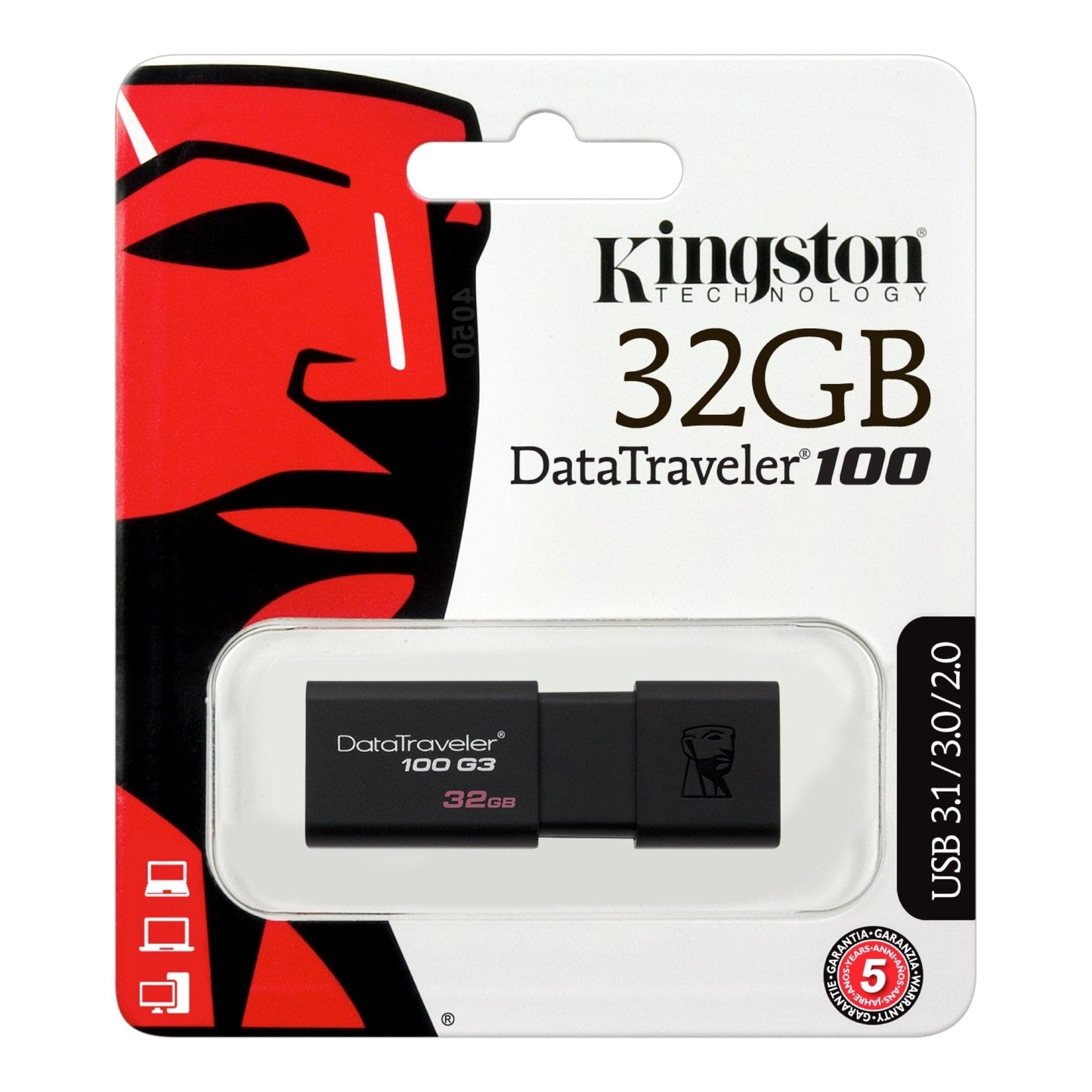 Kingston DT100 GS Flash Drive, 32GB