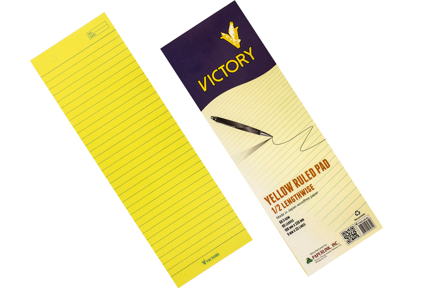 Victory Yellow Ruled Pad l Sold by 10s
