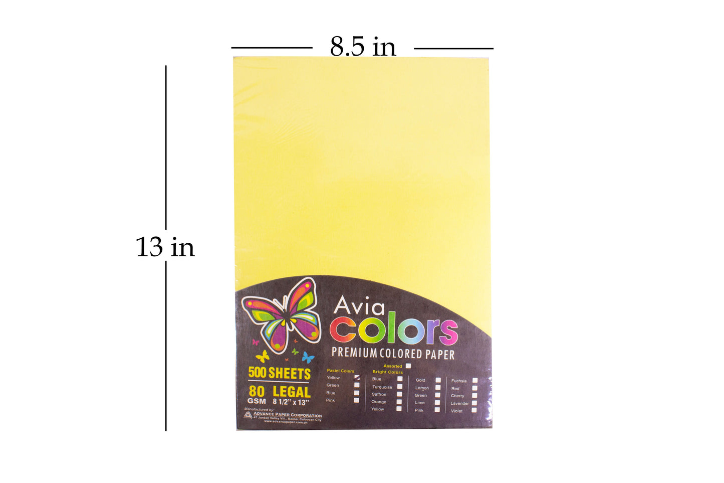 Avia Colored Pastel Paper 80gsm Long