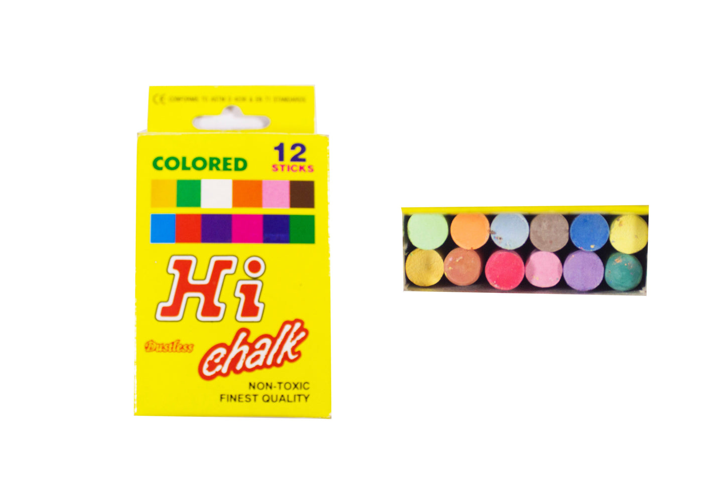 SQI Hi Chalk/Kid Art 12 pcs per box