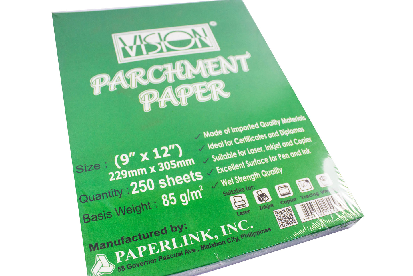 Vision Parchment Paper 9x12in (250Sheet)