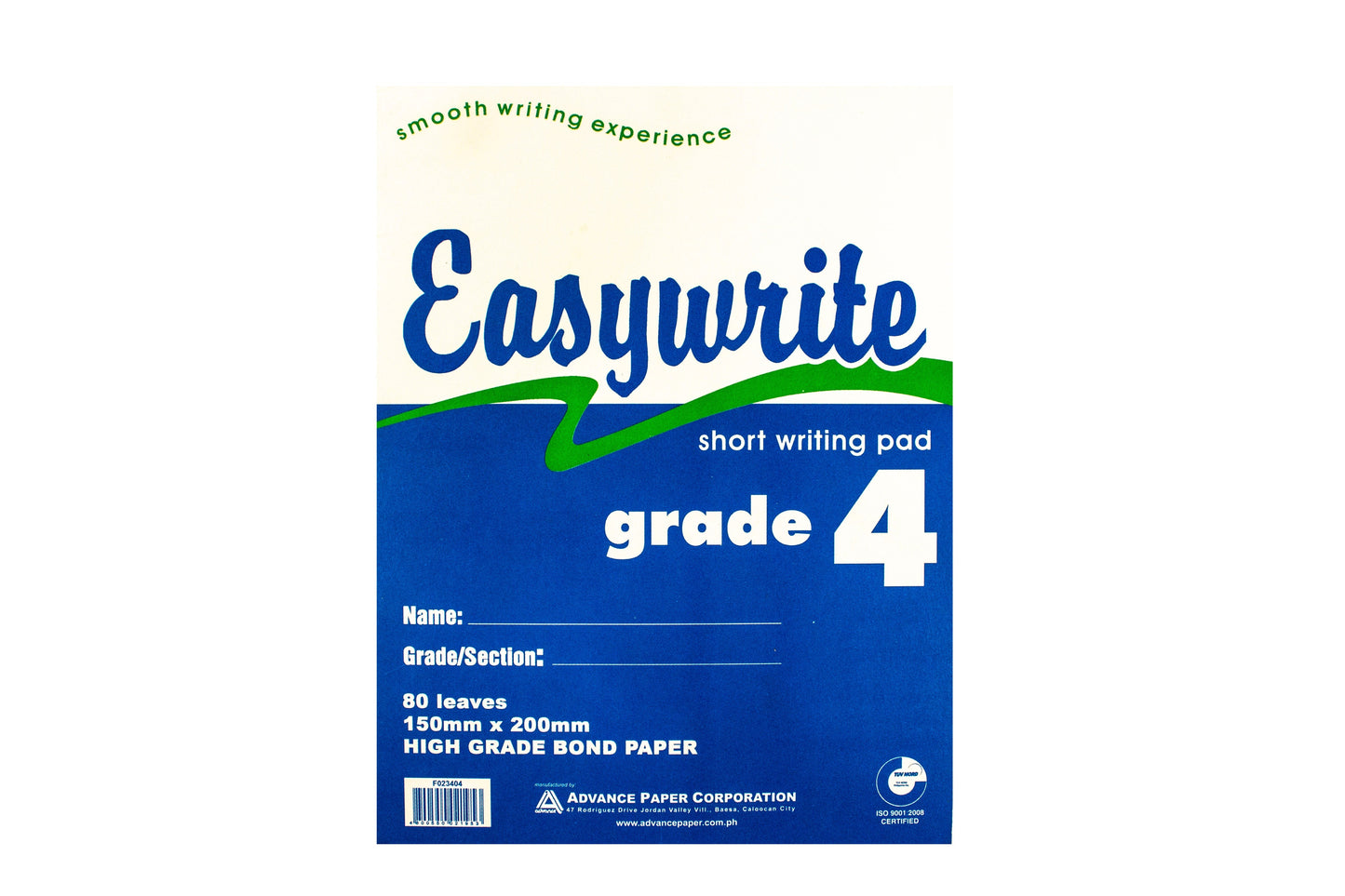 Easywrite Grade Pad Paper l Sold by 10s