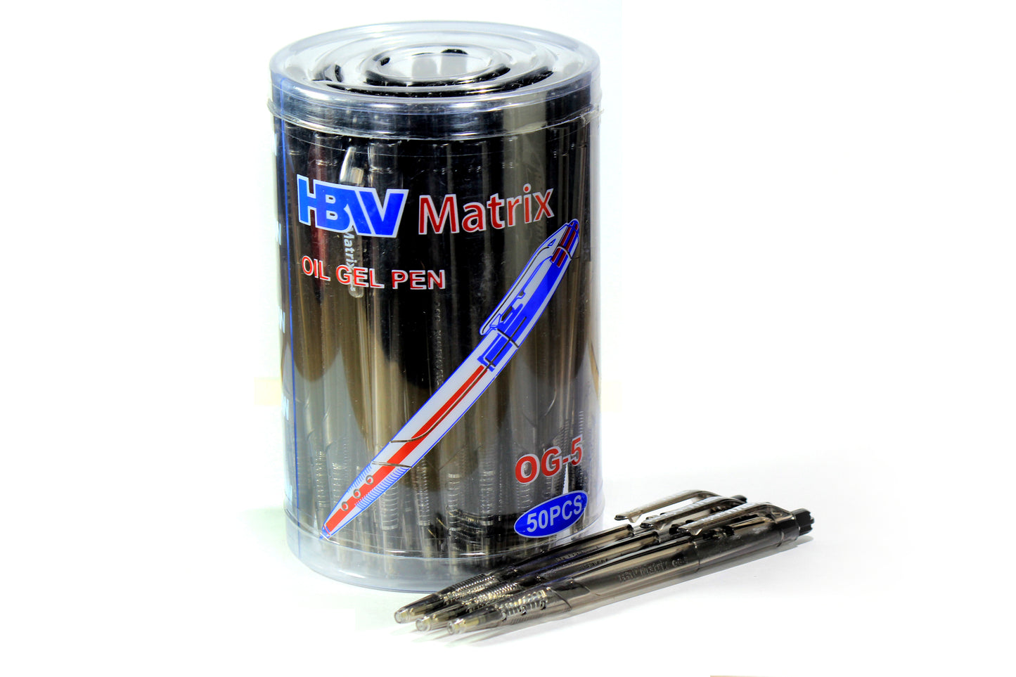 HBW Retractable Ballpen Matrix OG-5 | 50pcs