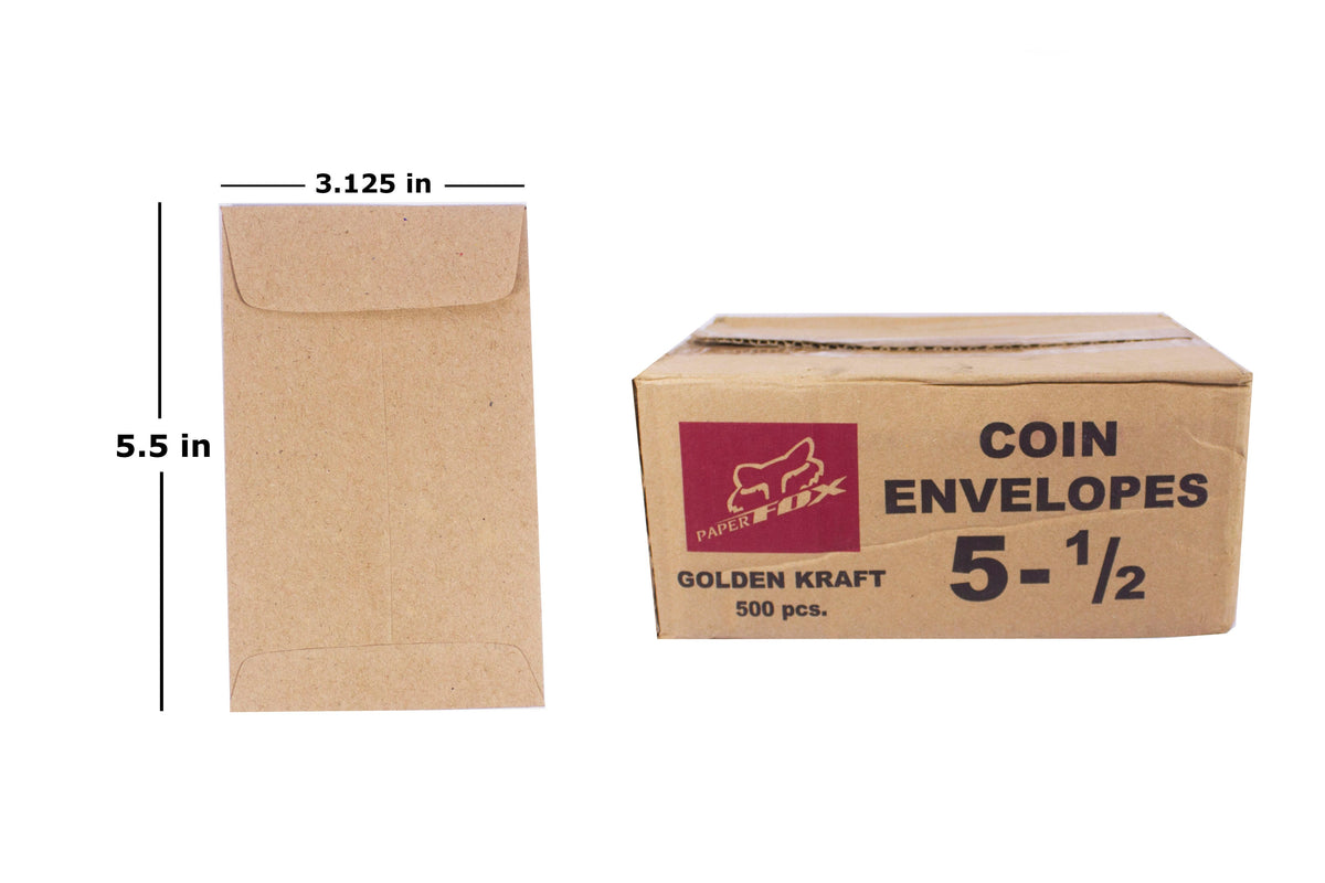 Coin Envelope (500pcs) – Paper Cart