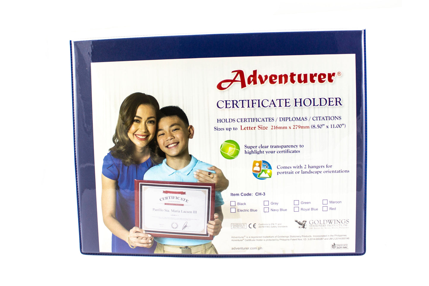 Adventurer Certificate Holder Short CH-3 8.5x11in | Sold by 10s