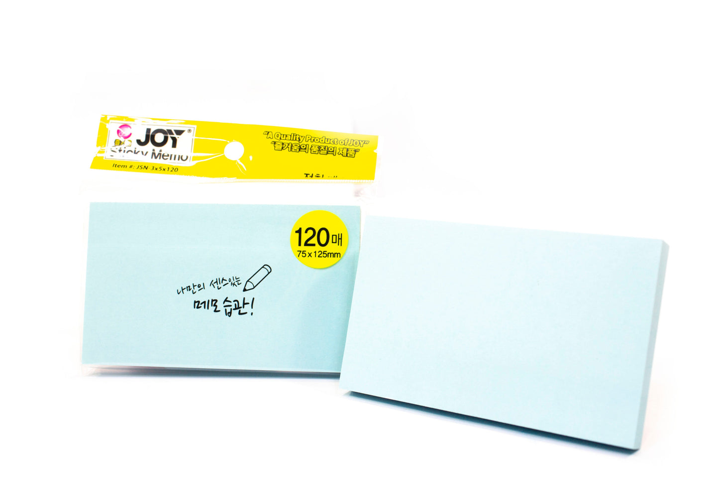 Joy Sticky Notes JSN-3x5x120 12Pad (Asstd. Color)