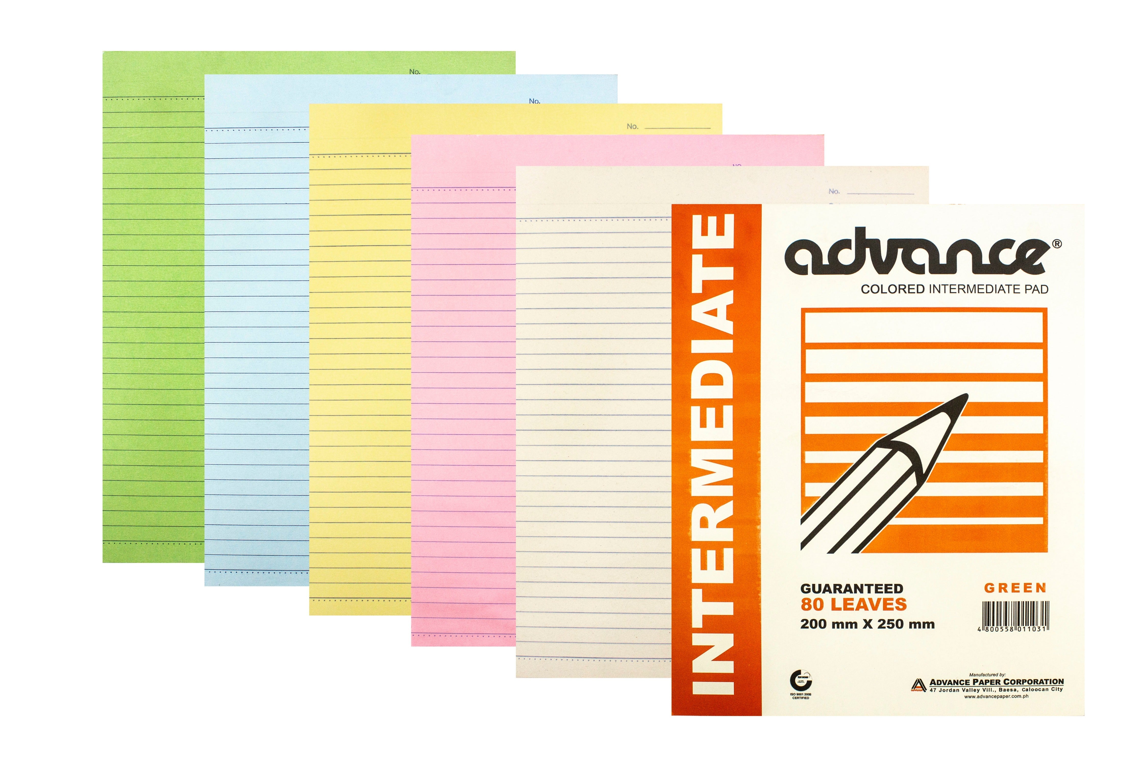 Advance Intermediate Pad Paper l Sold by 10s – Paper Cart