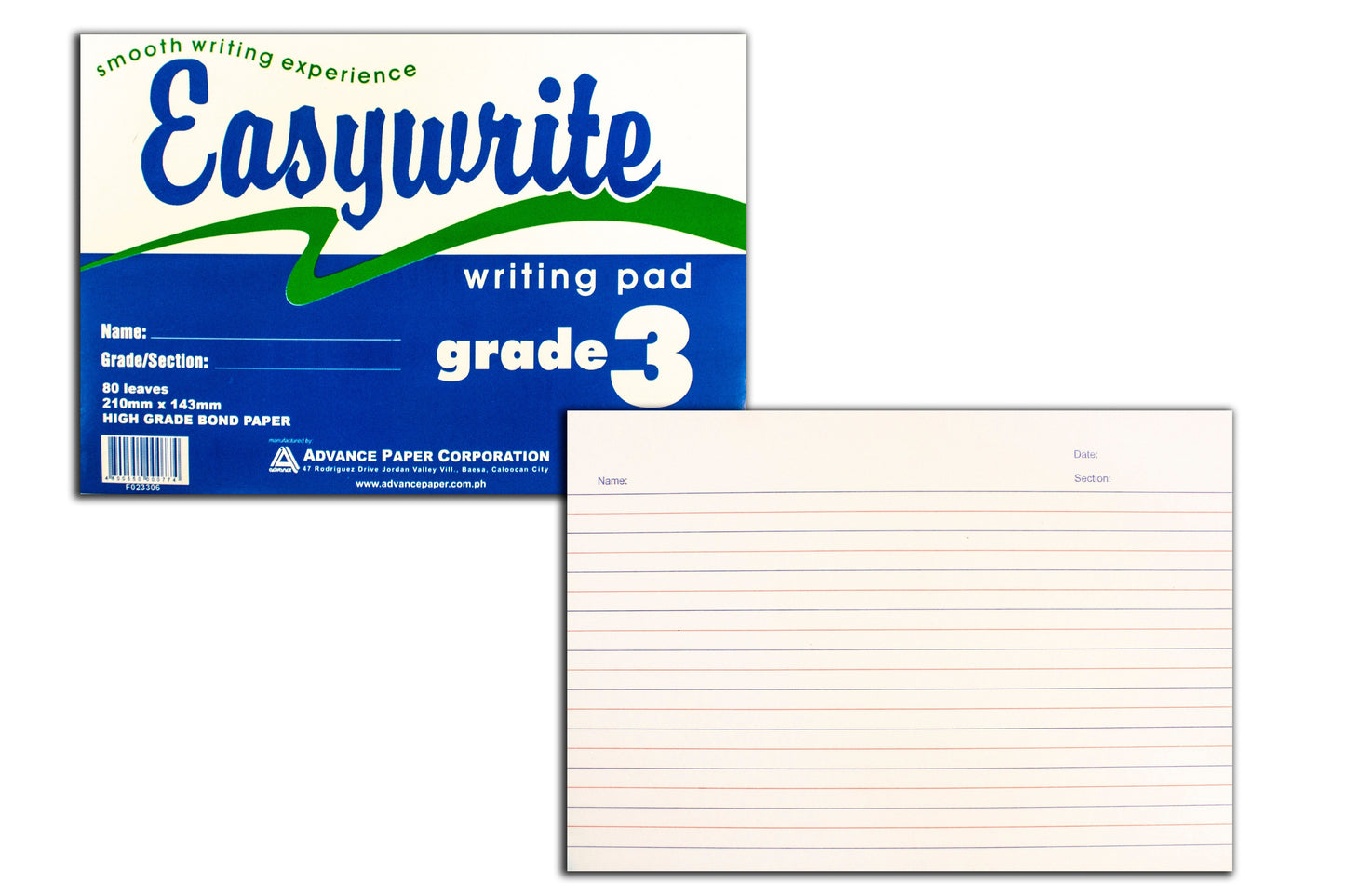 Easywrite Grade Pad Paper l Sold by 10s