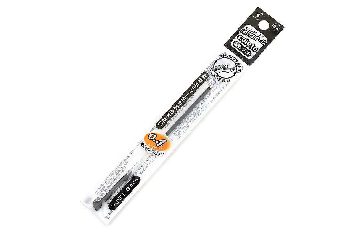 Pilot Hi-Tec-C Coleto pen Refill 0.4 mm