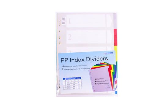 Bindermax PP Index Divider T-90 | Sold by 10s