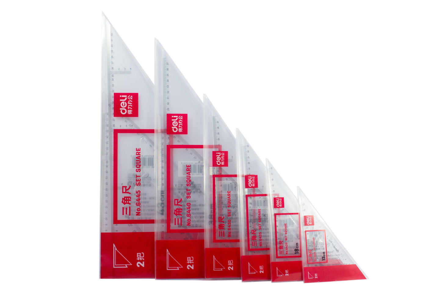 Deli Triangle Ruler Set