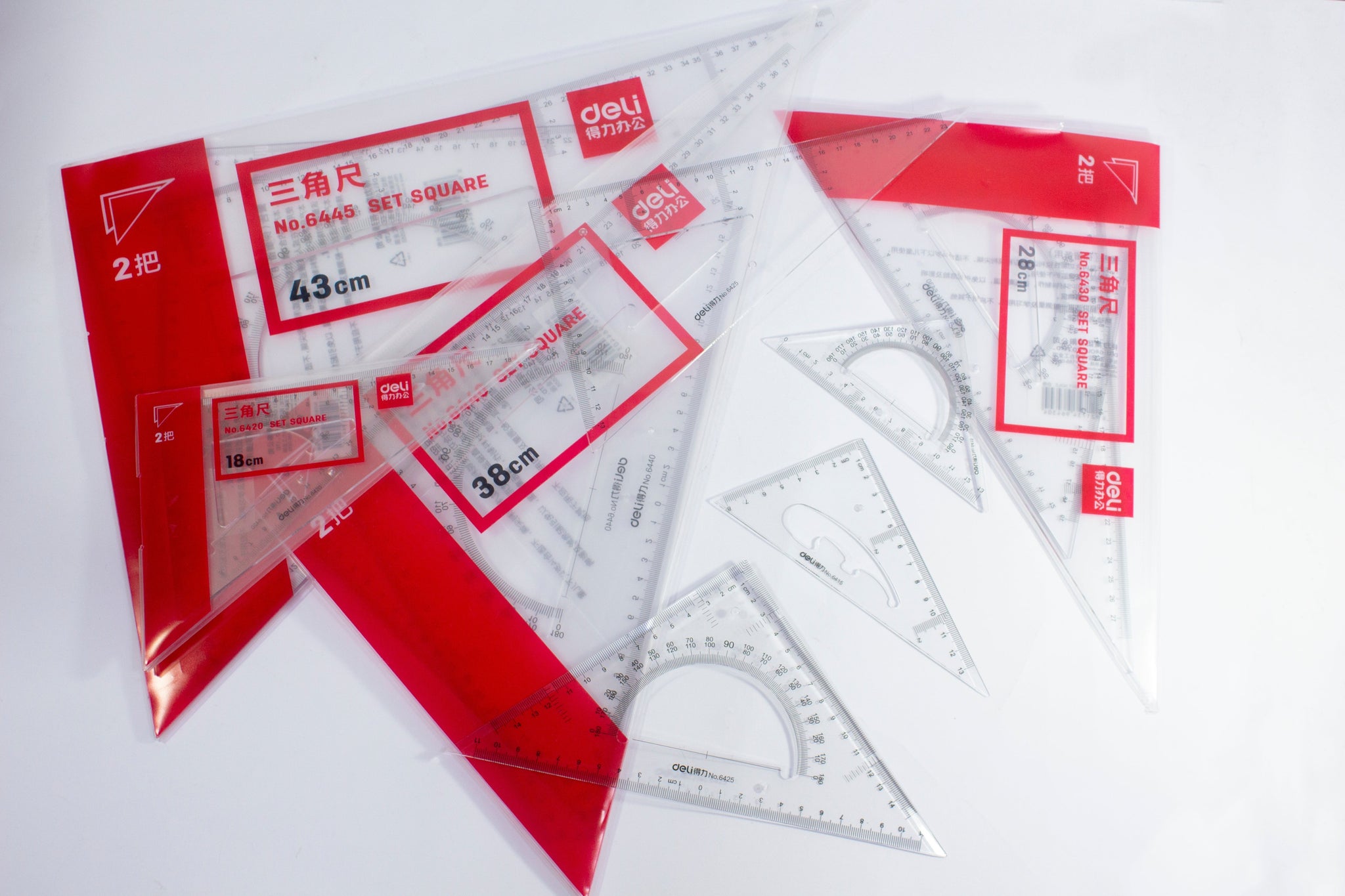 Deli Triangle Ruler Set – Paper Cart