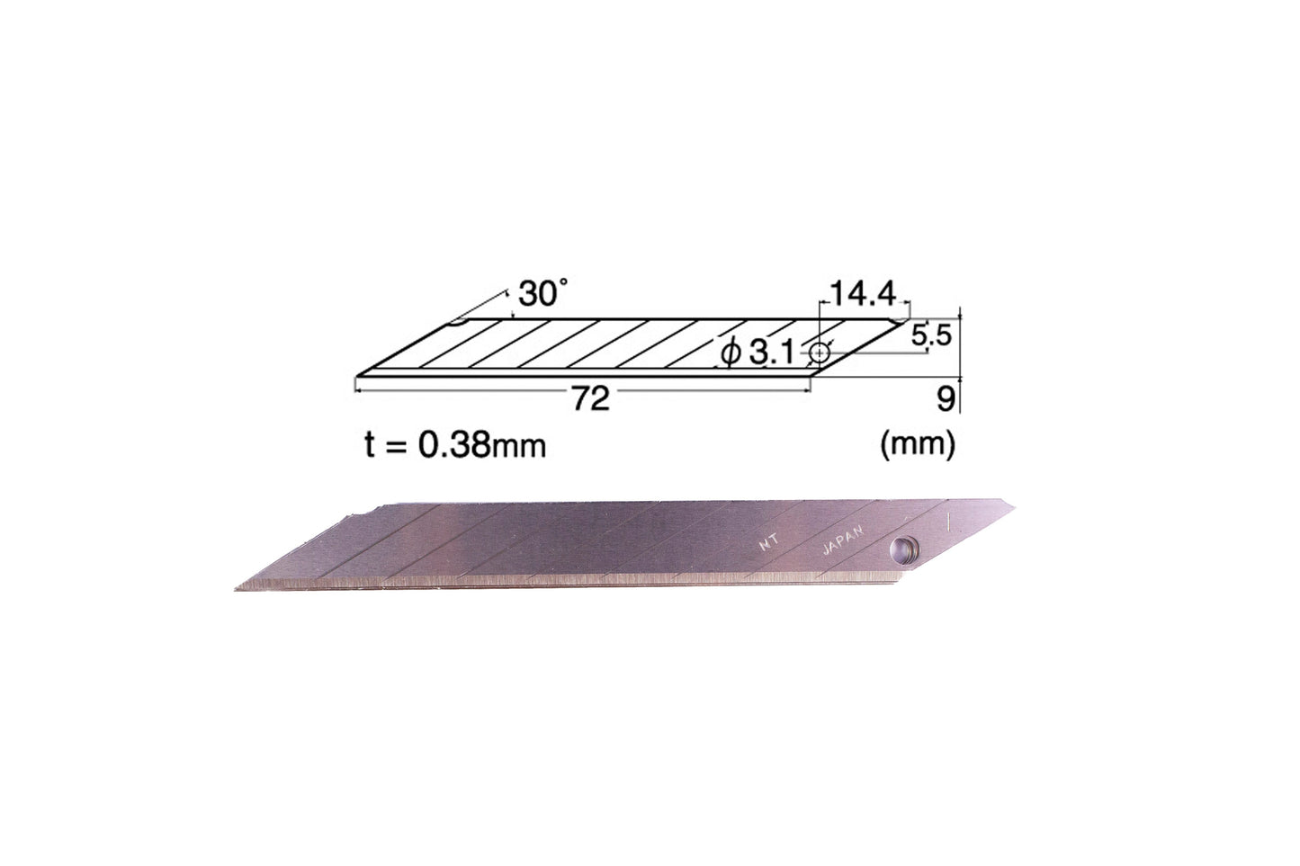 NT Cutter Blade Small / BD-100
