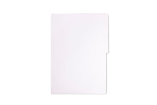 System White Folder Long (500pcs) – Paper Cart