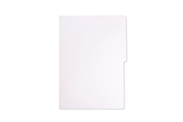 System White Folder Long (500pcs) – Paper Cart